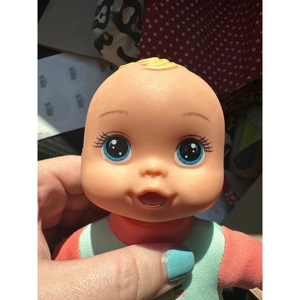 Walmart My Sweet Love Baby Doll Blue Eyes Teal Cloud Romper Molded Hair 8 Inch